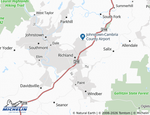 Carte MICHELIN Richland - ViaMichelin