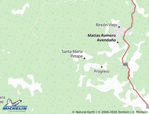 MICHELIN Ojo de Agua map - ViaMichelin