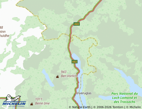 Mappa MICHELIN Ardlui - ViaMichelin