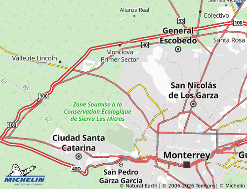 Mappa MICHELIN Privadas Cumbres Diamante - ViaMichelin