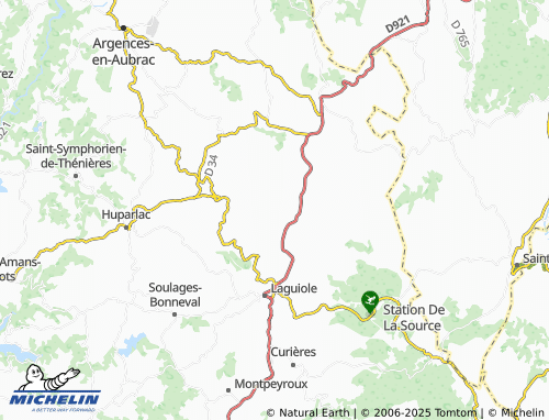 Carte MICHELIN Anterrieux - ViaMichelin