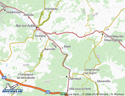 Mappa MICHELIN Bayel - ViaMichelin