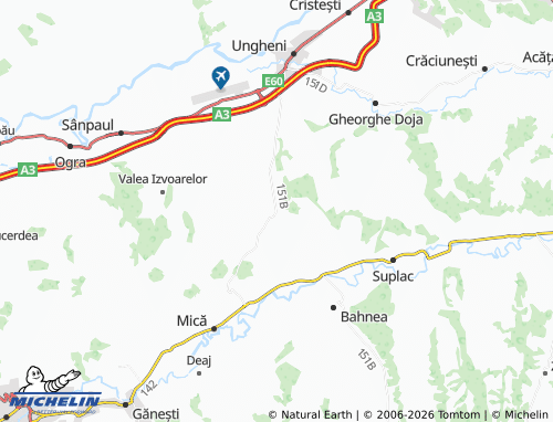 MICHELIN Cerghid map - ViaMichelin