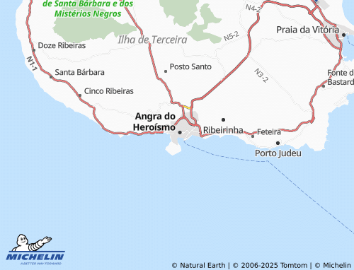 MICHELIN Angra (Sé) map - ViaMichelin