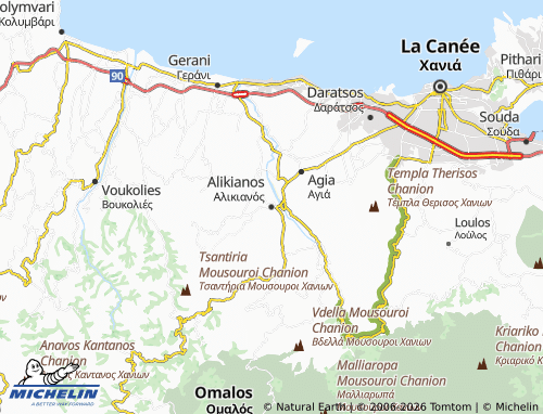 Carte MICHELIN Alikianos - ViaMichelin