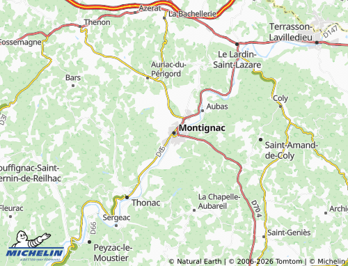 Kaart MICHELIN Montignac - ViaMichelin