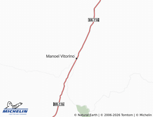 Mapa MICHELIN Manoel Vitorino - ViaMichelin