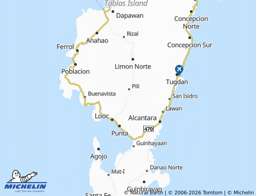 Mappa MICHELIN Limon Sur - ViaMichelin
