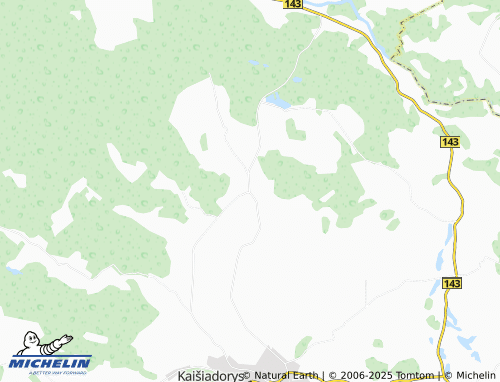 Carte MICHELIN Palomenės seniūnija - ViaMichelin
