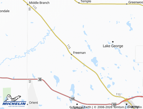 Mapa MICHELIN Freeman - ViaMichelin