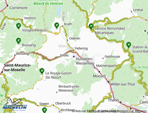 Mapa MICHELIN Husseren-Wesserling - ViaMichelin