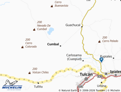 Mapa MICHELIN Cumbal - ViaMichelin