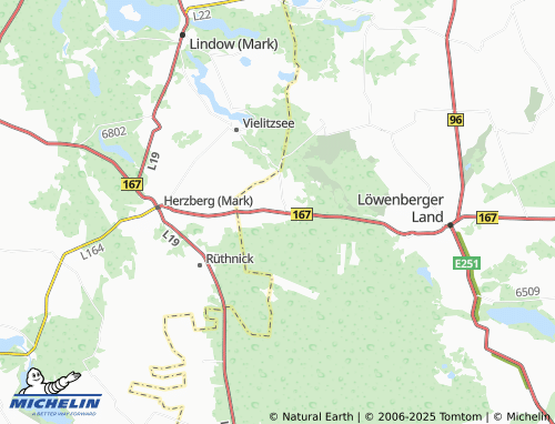 MICHELIN Grieben map - ViaMichelin