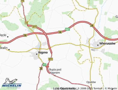 MICHELIN Olszowa map - ViaMichelin