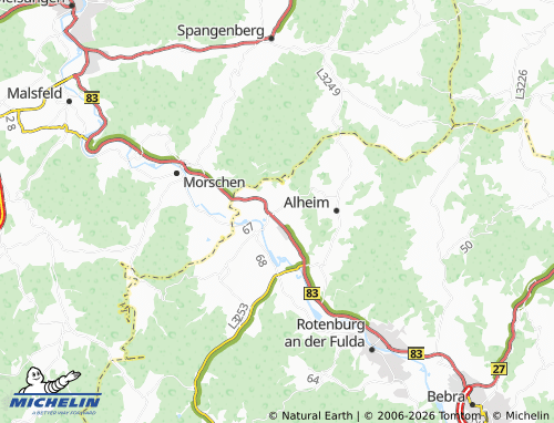 MICHELIN Heinebach map - ViaMichelin