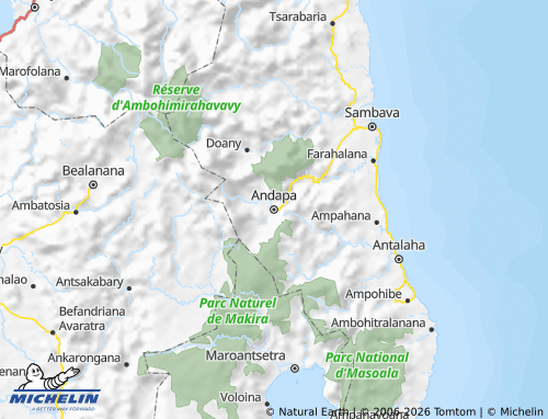 Mapa MICHELIN Andapa - ViaMichelin