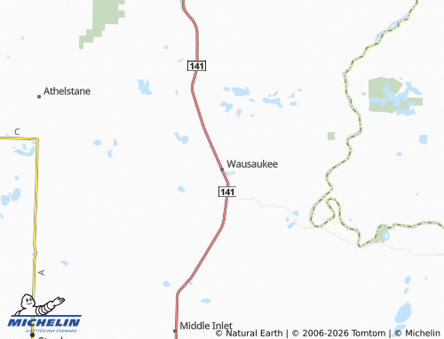 Carte MICHELIN Wausaukee - ViaMichelin