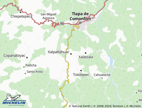 Mappa MICHELIN Xalpatláhuac - ViaMichelin