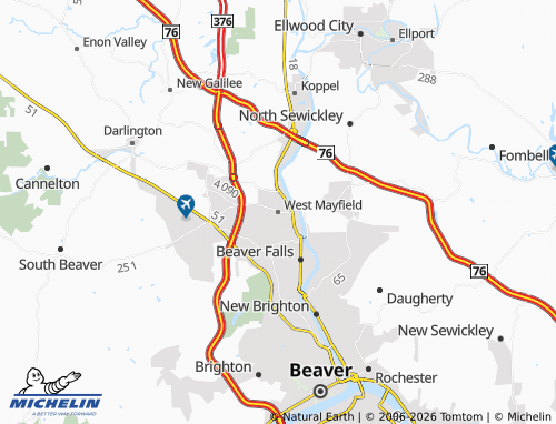 Kaart MICHELIN West Mayfield - ViaMichelin
