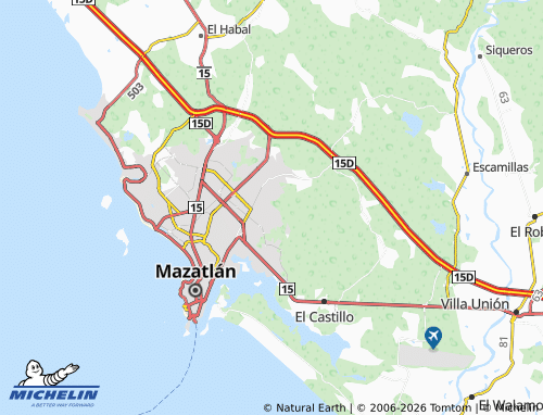 MICHELIN Ejidal map - ViaMichelin