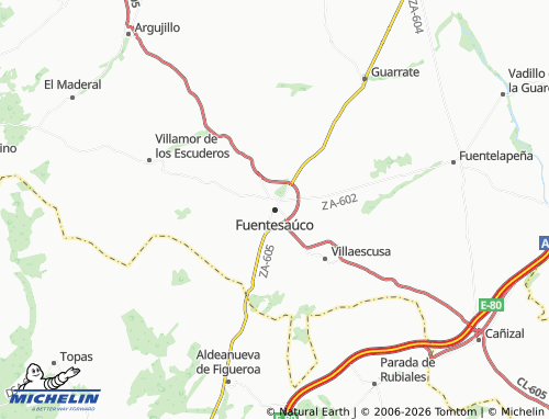 MICHELIN Fuentesaúco map - ViaMichelin
