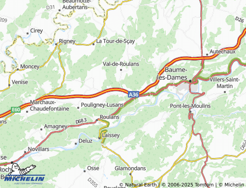 Mappa MICHELIN Breconchaux - ViaMichelin