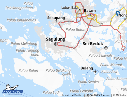 MICHELIN Sungai Langkai map - ViaMichelin