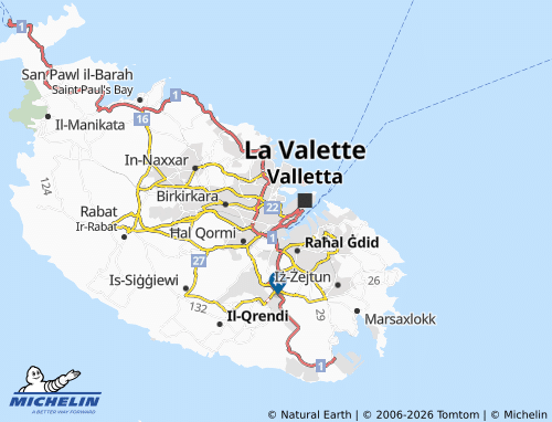 Carte MICHELIN Tal-Pietà - ViaMichelin