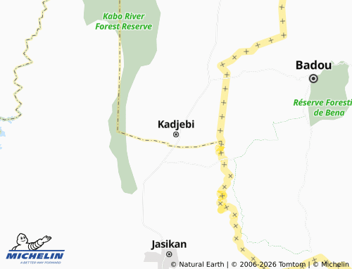 MICHELIN Kadjebi map - ViaMichelin
