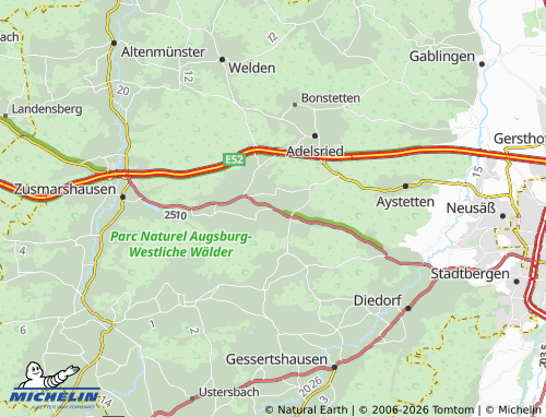 MICHELIN Horgau map - ViaMichelin