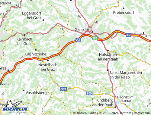 MICHELIN-Landkarte Hart - ViaMichelin
