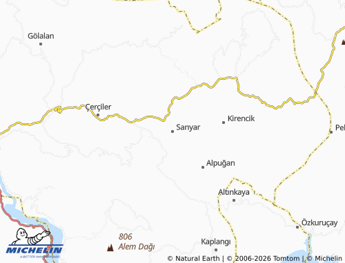 Mappa MICHELIN Sarıyar - ViaMichelin