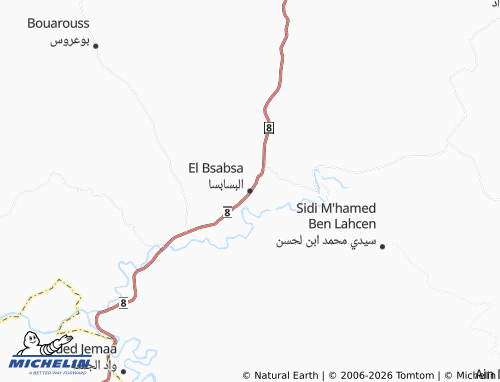 MICHELIN al-Bsabsa map - ViaMichelin