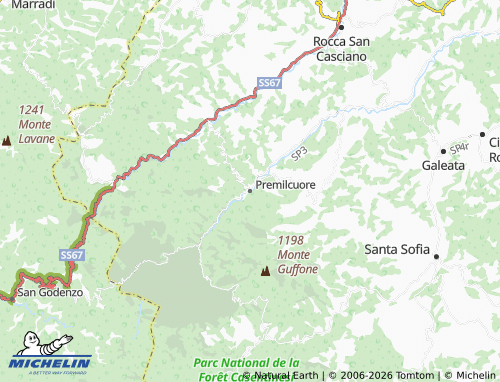 MICHELIN-Landkarte Premilcuore - ViaMichelin
