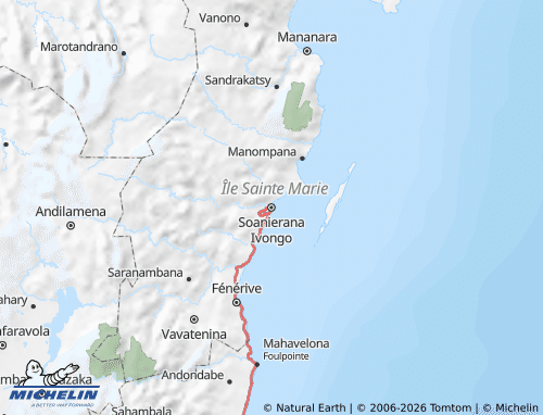 Mapa MICHELIN Soanierana Ivongo - ViaMichelin