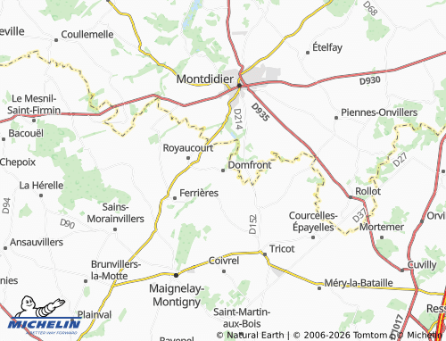 Carte MICHELIN Domfront - ViaMichelin