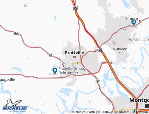 MICHELIN Prattville map - ViaMichelin