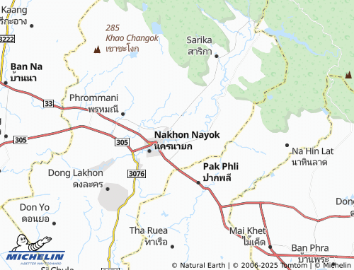 MICHELIN Ban Yai map - ViaMichelin