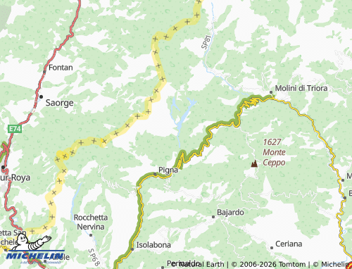 MICHELIN Buggio map - ViaMichelin