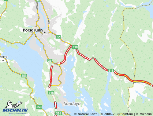 MICHELIN-Landkarte Døvika - ViaMichelin