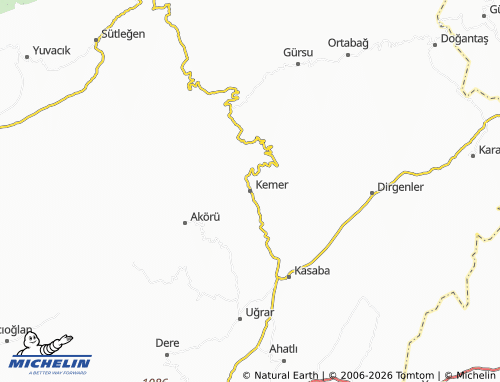Kaart MICHELIN Kemer - ViaMichelin