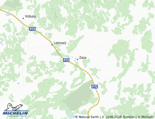 Mapa MICHELIN Zasas pagasts - ViaMichelin