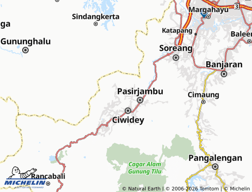 MICHELIN Panyocokan map - ViaMichelin