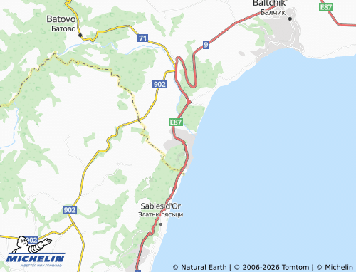 Carte MICHELIN Kranevo - ViaMichelin