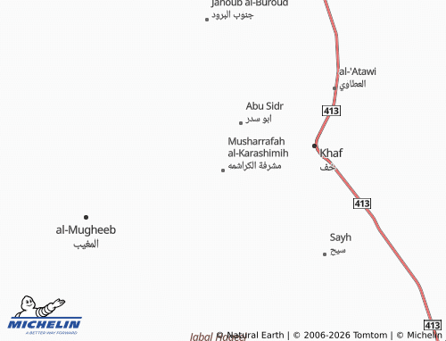 MICHELIN-Landkarte Musharrafah al-Karashimih - ViaMichelin