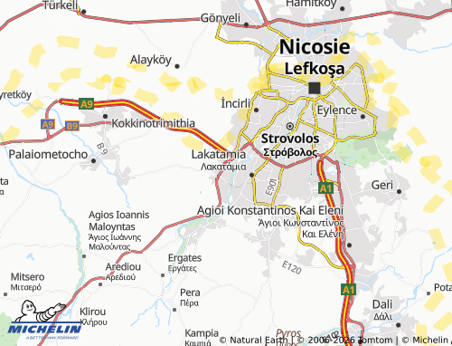 MICHELIN Archangelos Anthoupoli map - ViaMichelin