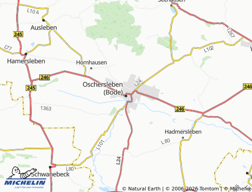 MICHELIN-Landkarte Oschersleben (Bode) - ViaMichelin