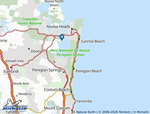 MICHELIN Marcus Beach map - ViaMichelin