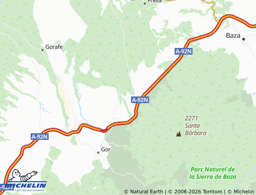 MICHELIN Baúl map - ViaMichelin