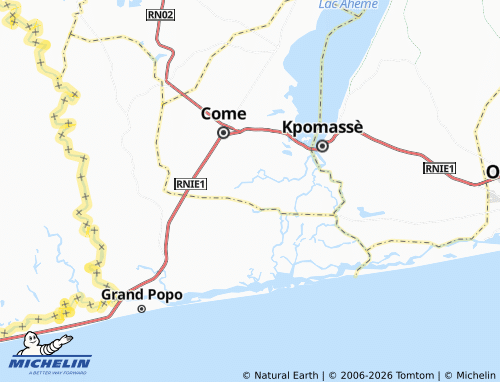 Mapa MICHELIN Gbehoue Peda - ViaMichelin